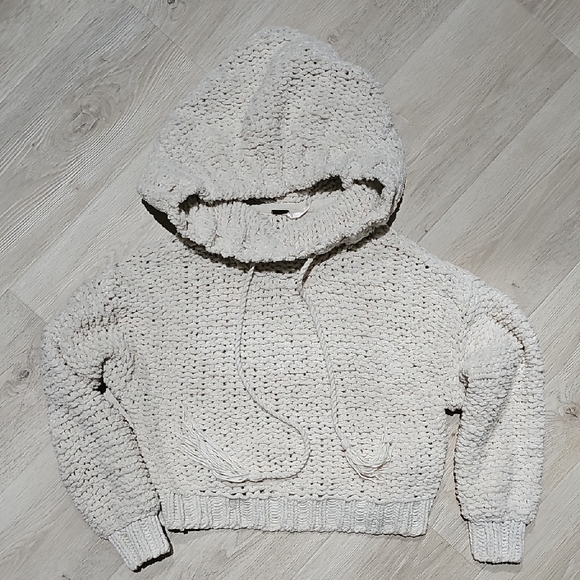 Free People Cream Cowl Neck Sweater - Picture 3 of 5